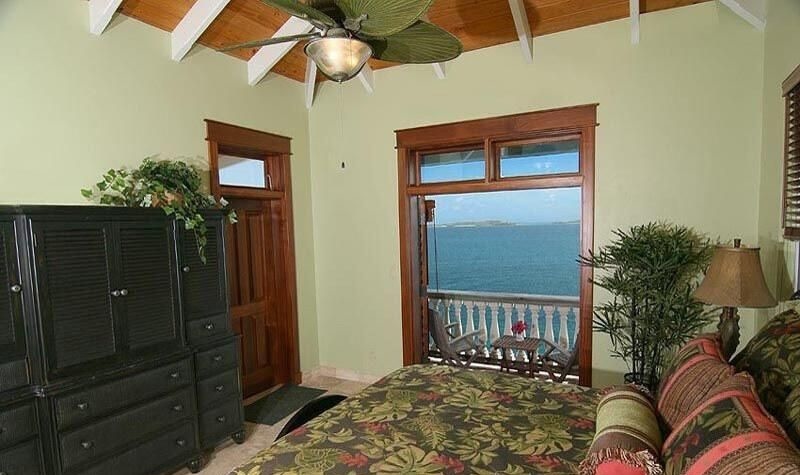 Rhapsody villa interior living area in St. John USVI