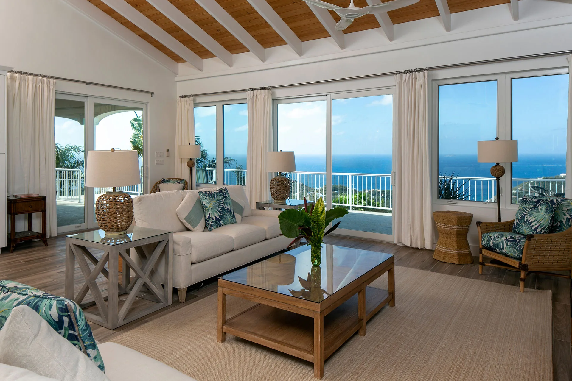 Sea Forever dining room with Caribbean sea views