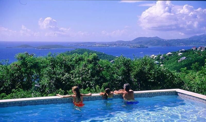 Vista Caribe outdoor living spaces and Caribbean views