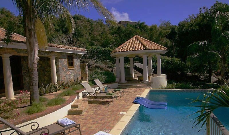 Vista Caribe villa interior living area in St. John USVI